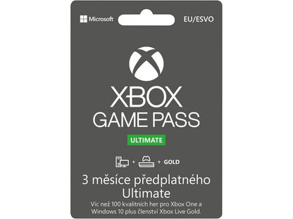 Xbox Game Pass Ultimate na 3 měsíce (EU) - Microsoft - LicenceX.cz